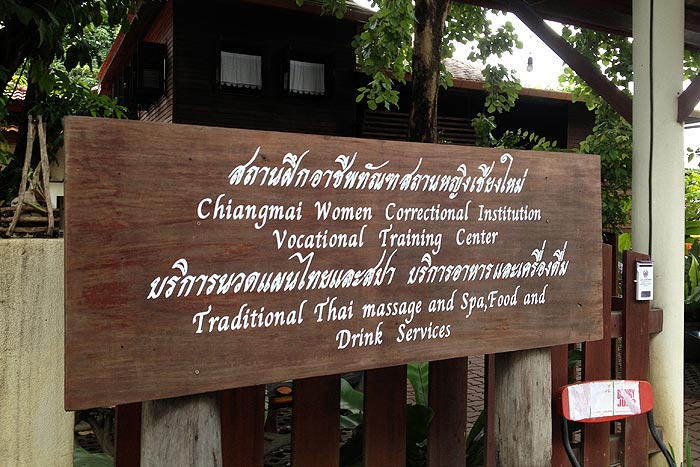 Chiang Mai thaihieronta vankilassa